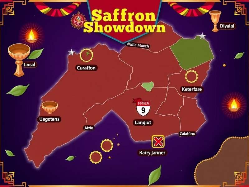 Saffron Showdown Game Map